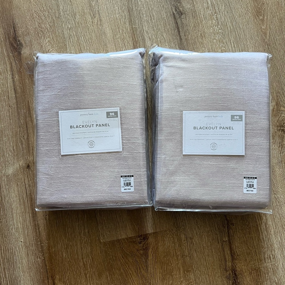 Pottery Barn Kids Evelyn Blackout Panels (2)